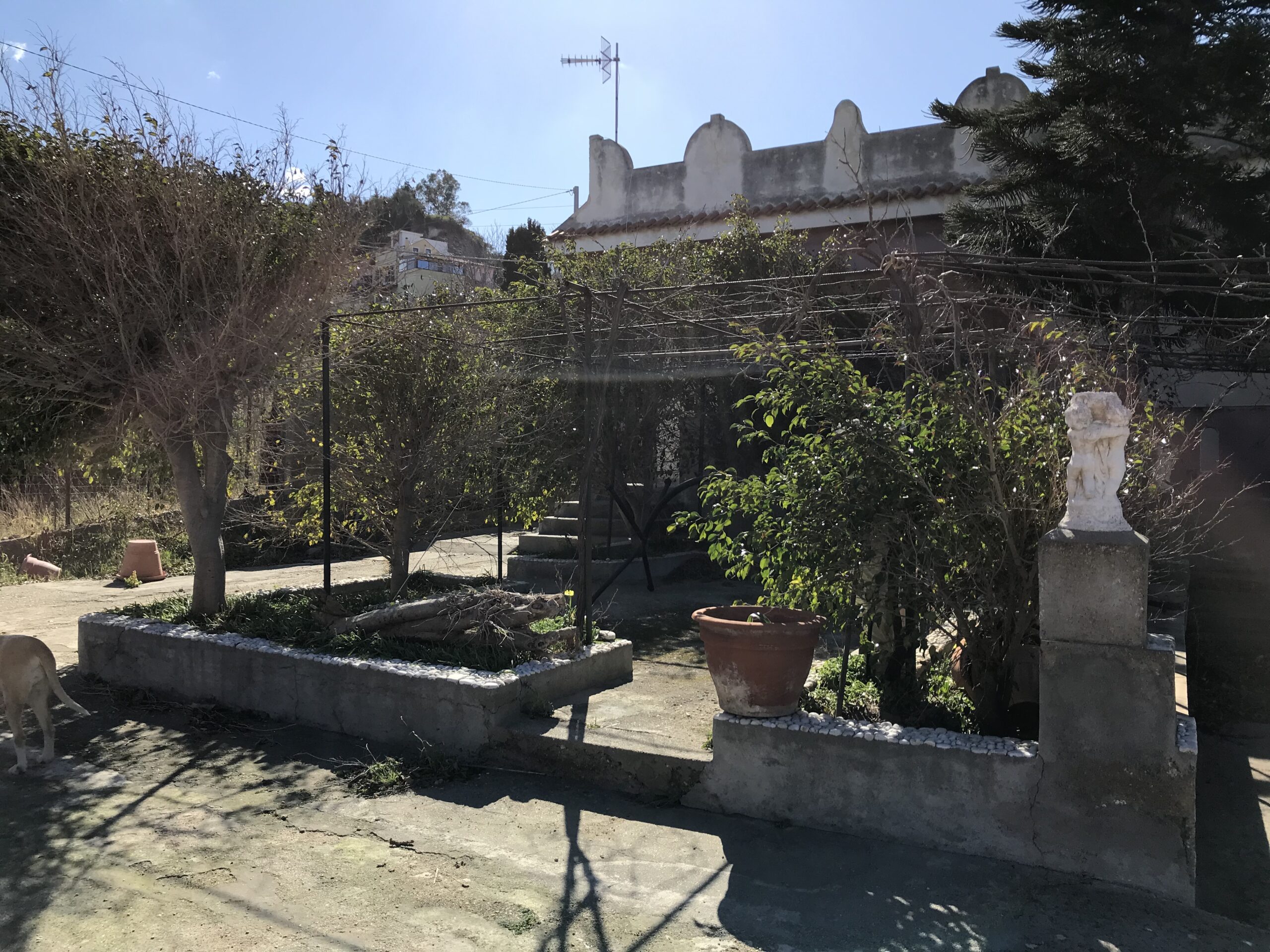 Acqualadroni panoramica villa con giardino